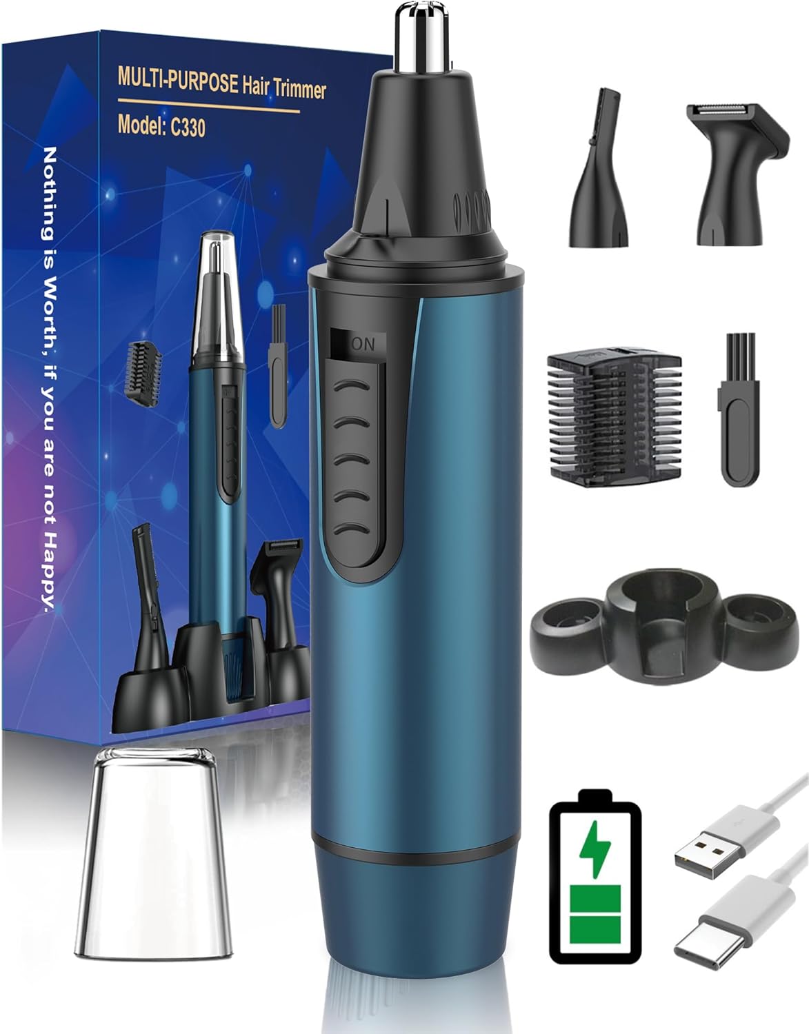 AREYZIN Ear and Nose Hair Trimmer for Men and Women
