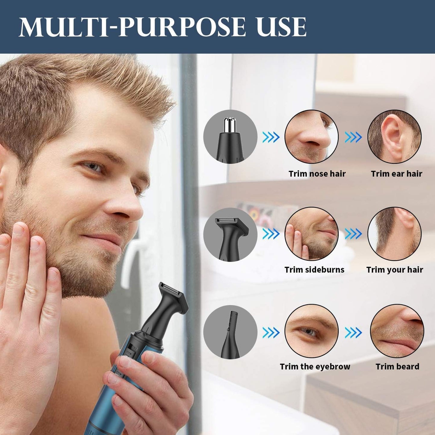 AREYZIN Ear and Nose Hair Trimmer for Men and Women