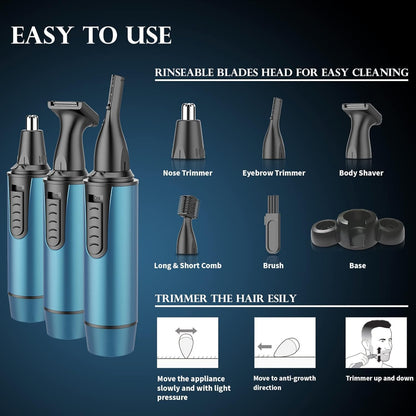 AREYZIN Ear and Nose Hair Trimmer for Men and Women
