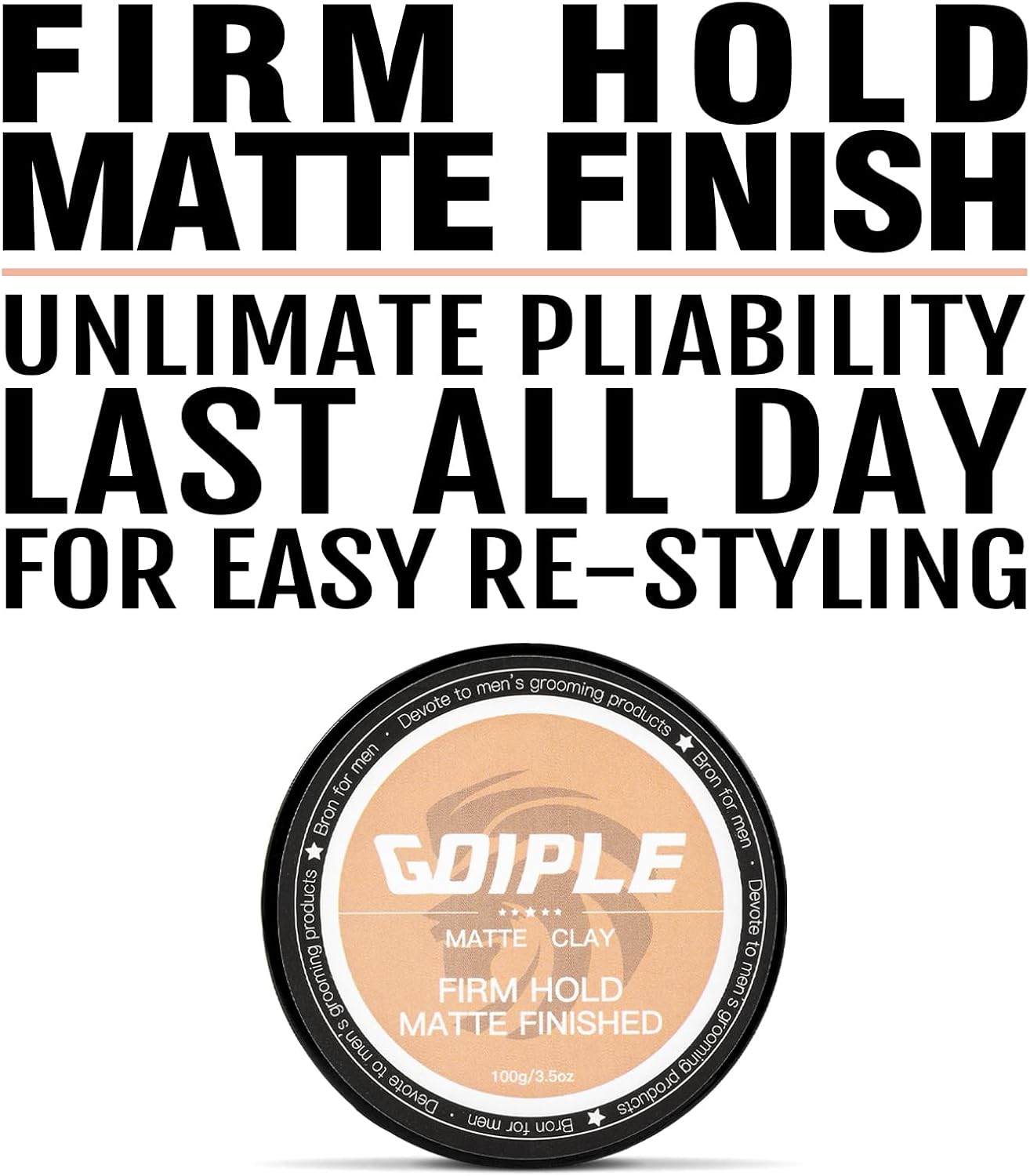 Hair Styling Clay, Matte Finish Hair Paste for Men