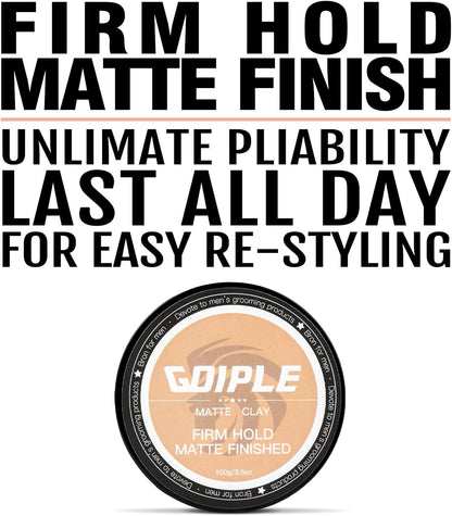 Hair Styling Clay, Matte Finish Hair Paste for Men