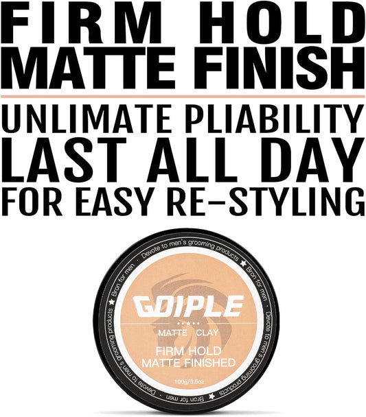 Hair Styling Clay, Matte Finish Hair Paste for Men