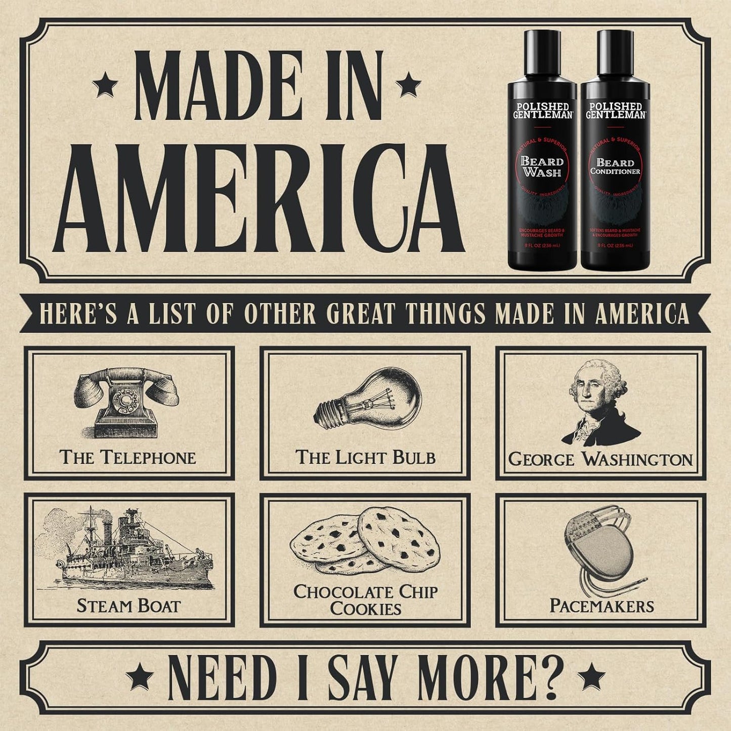 Polished Gentleman Beard Wash and Conditioner Set
