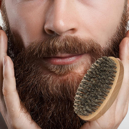 Beard Brush & Dual Beard Comb Set for Men