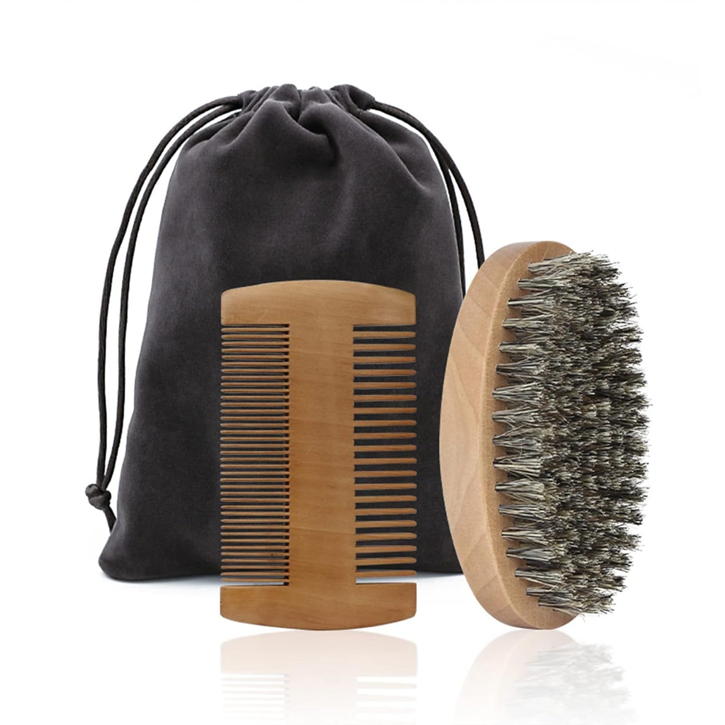 Beard Brush & Dual Beard Comb Set for Men