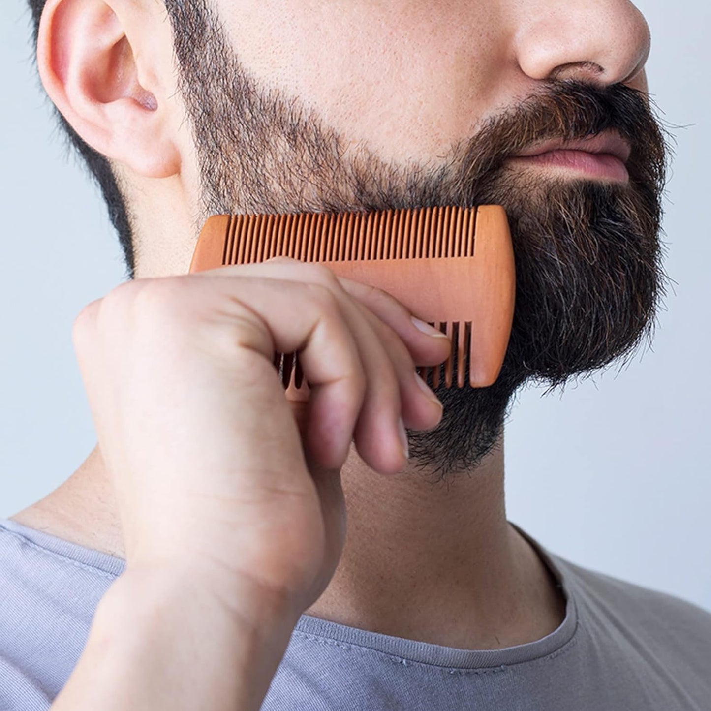 Beard Brush & Dual Beard Comb Set for Men