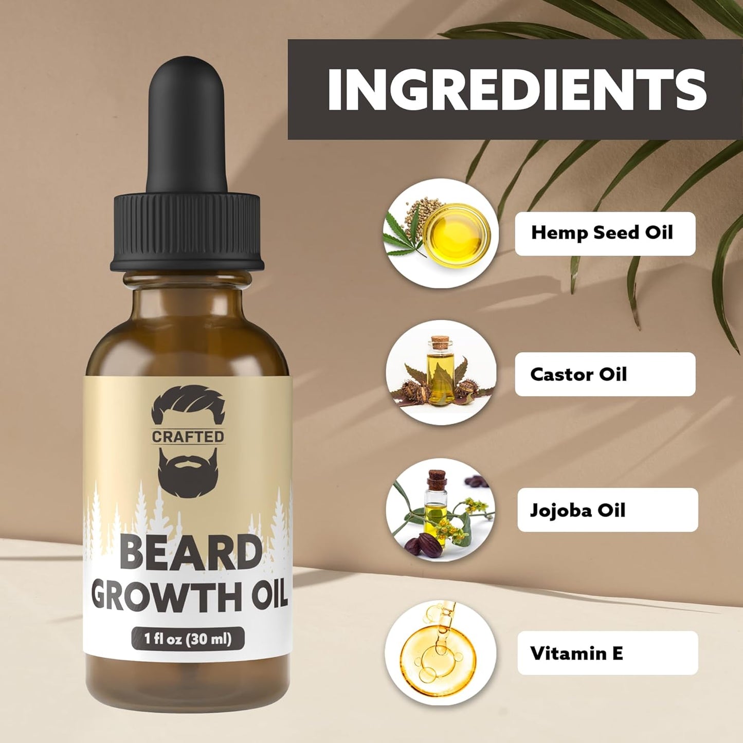 Crafted Beards Beard Growth Oil Serum