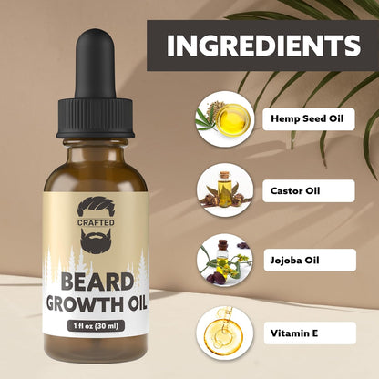 Crafted Beards Beard Growth Oil Serum