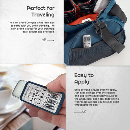 Steel Solid Cologne 0.75 oz