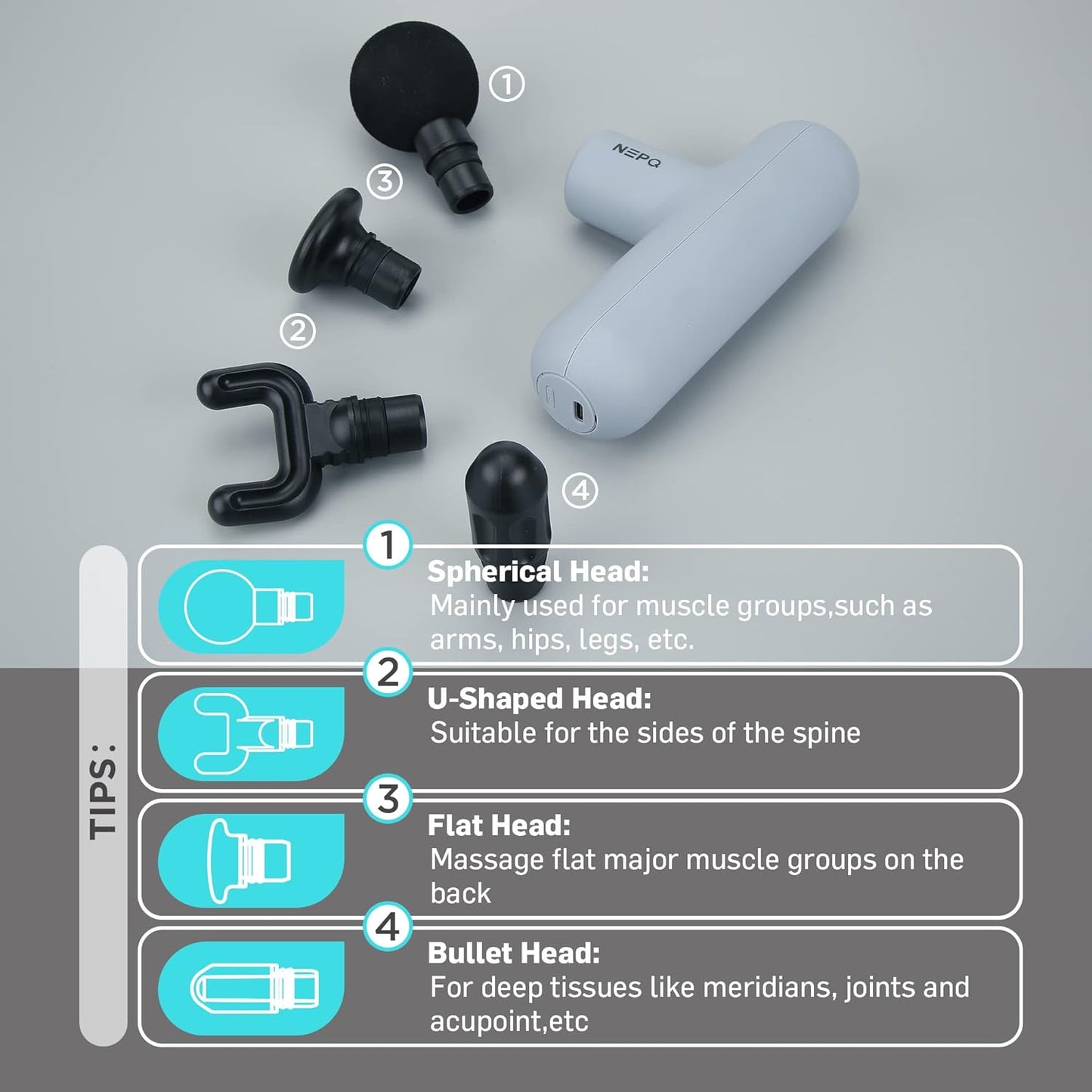 NEPQ Mini Massage Gun, SK6 Fascial Gun
