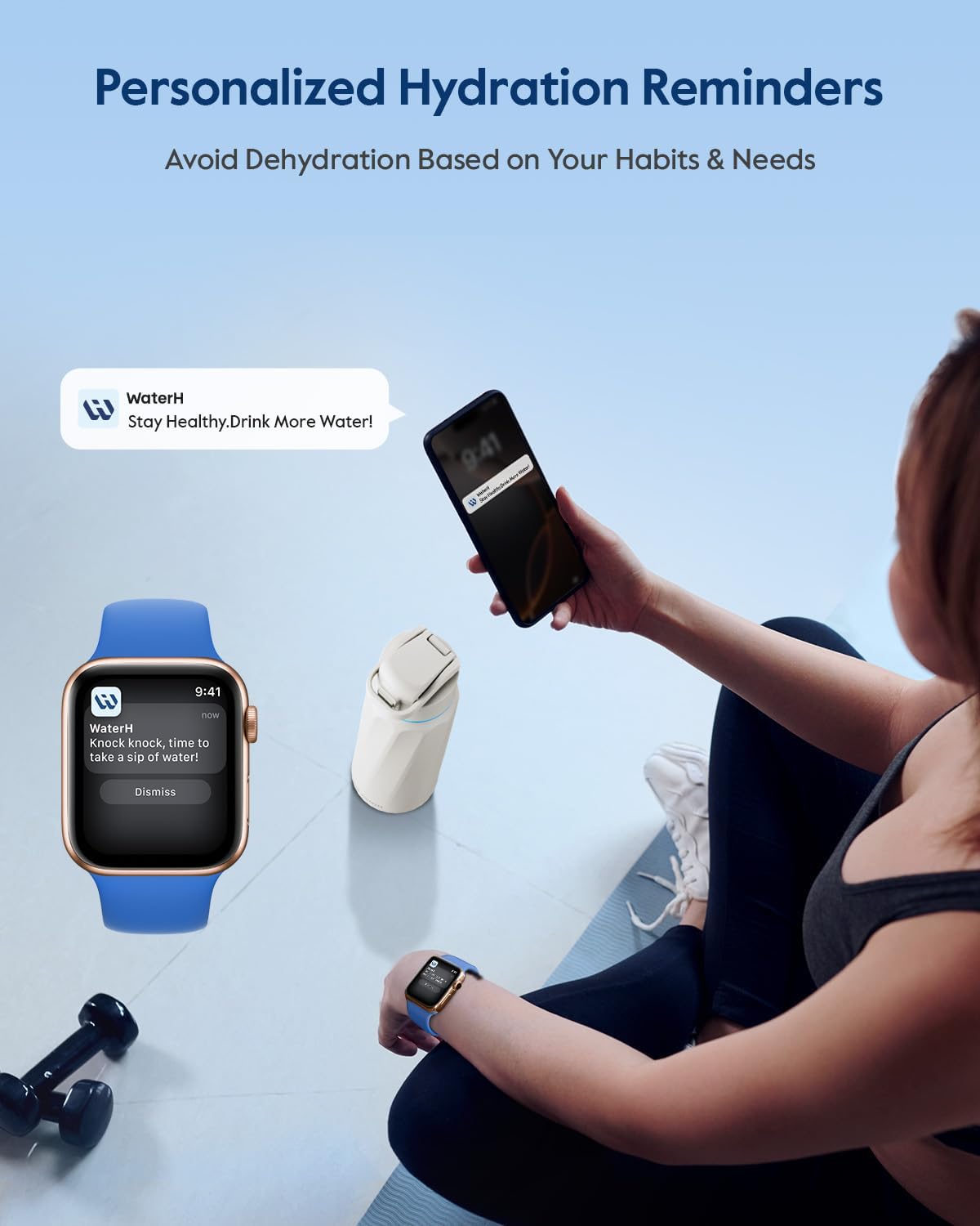 BOOST Smart Water Bottle with Reminder & Tracker